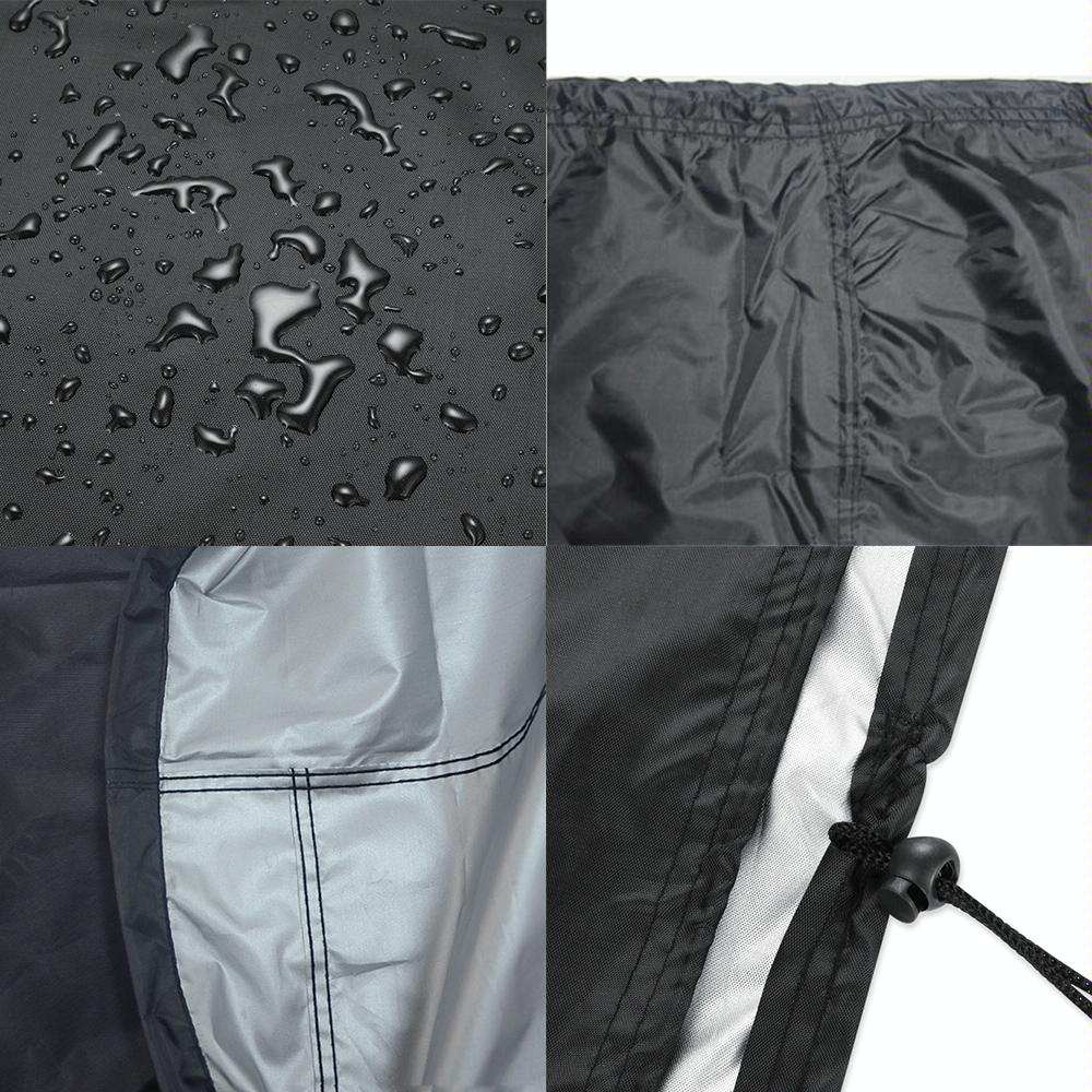 Waterproof Bbq Grill Cover - Anti-uv Dust-proof 210d Oxford Cloth - 170x61x117cm - Black